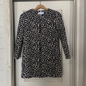 CUPCAKES & CASHMERE LEOPARD JACQUARD ADELTIA COAT